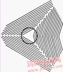 中间是正圆，不信拿尺子量