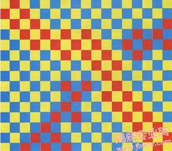红色的方块颜色相同？